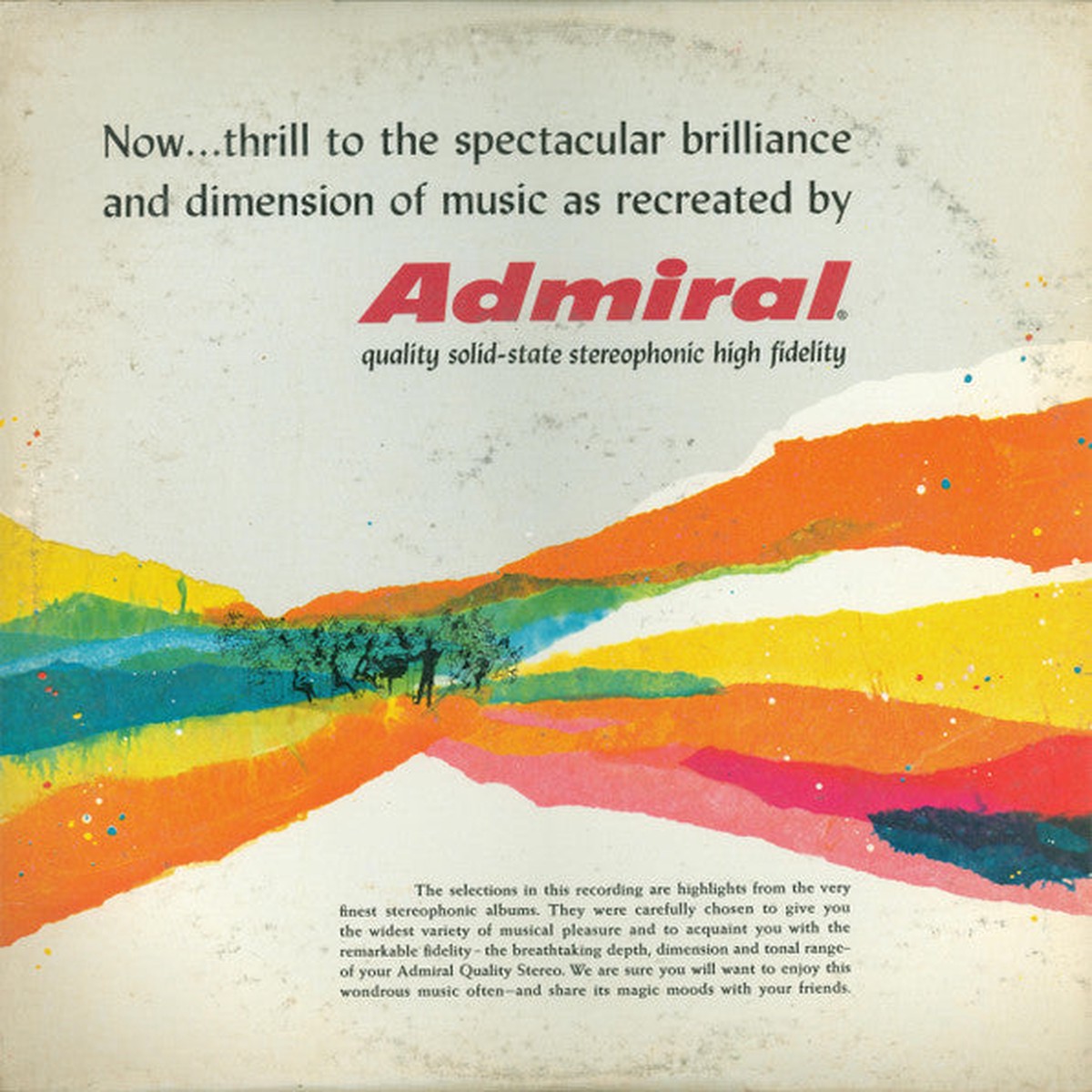 Various - Admiral Stereophonic Demonstration Record (Vinyl, VG+)
