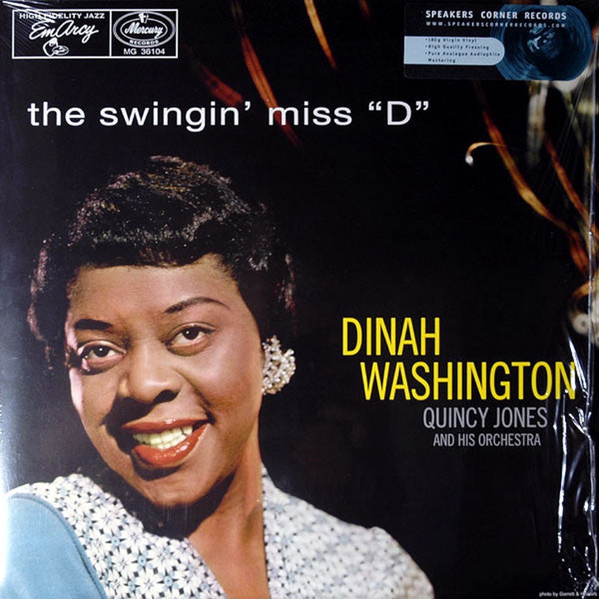 Washington, Dinah With Quincy Jones And His Orchestra - The Swingin' Miss "D" (Vinyl, VG+)