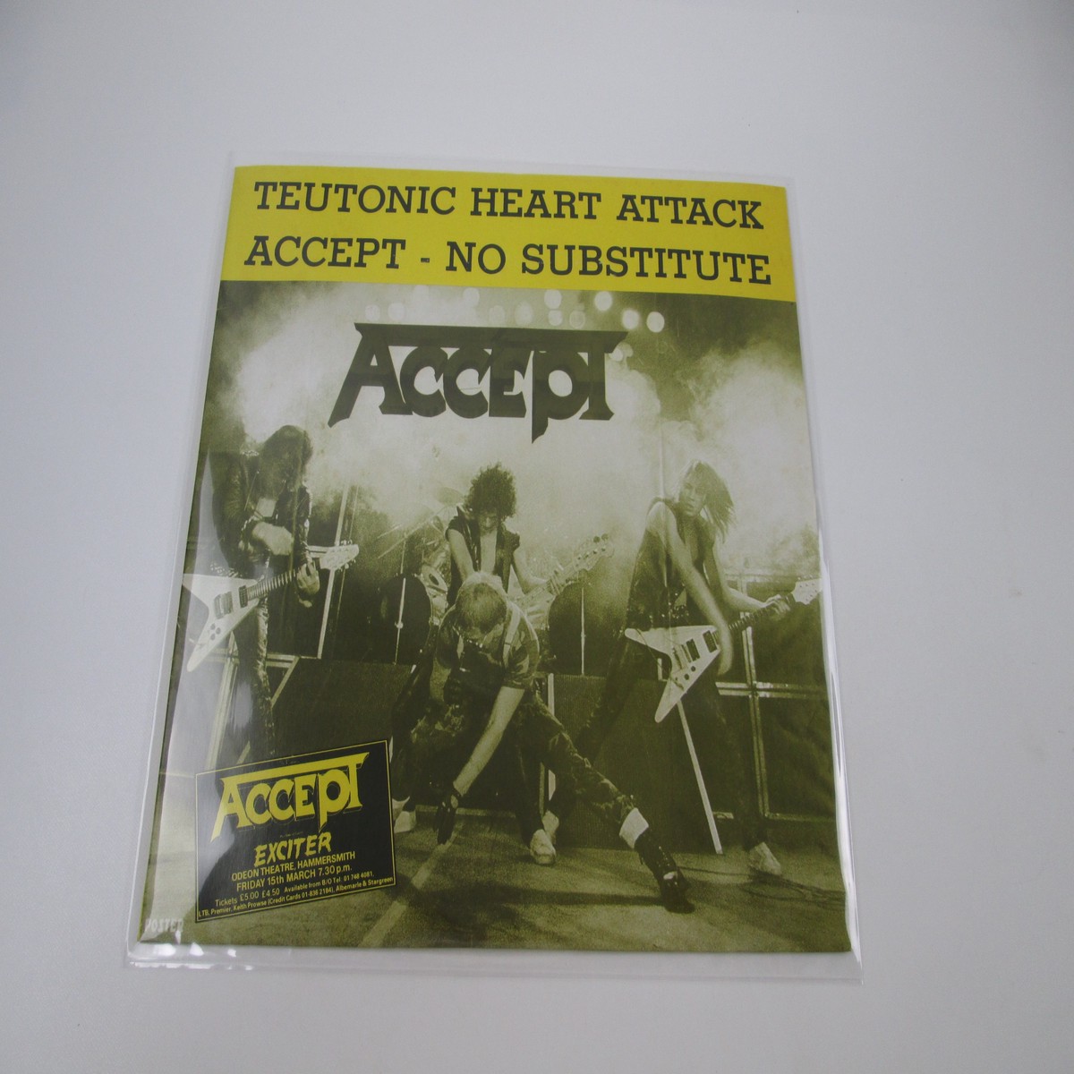 Accept Teutonic Heart Attack Accept-No Substitute LP Vinyl
