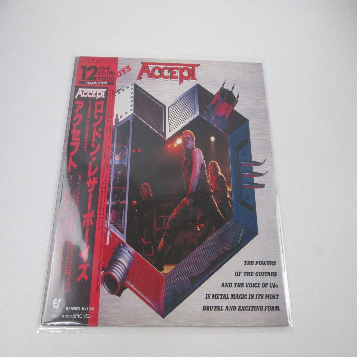 Accept London Leatherboys Portrait 12 3P-646 Promo with OBI Japan LP Vinyl