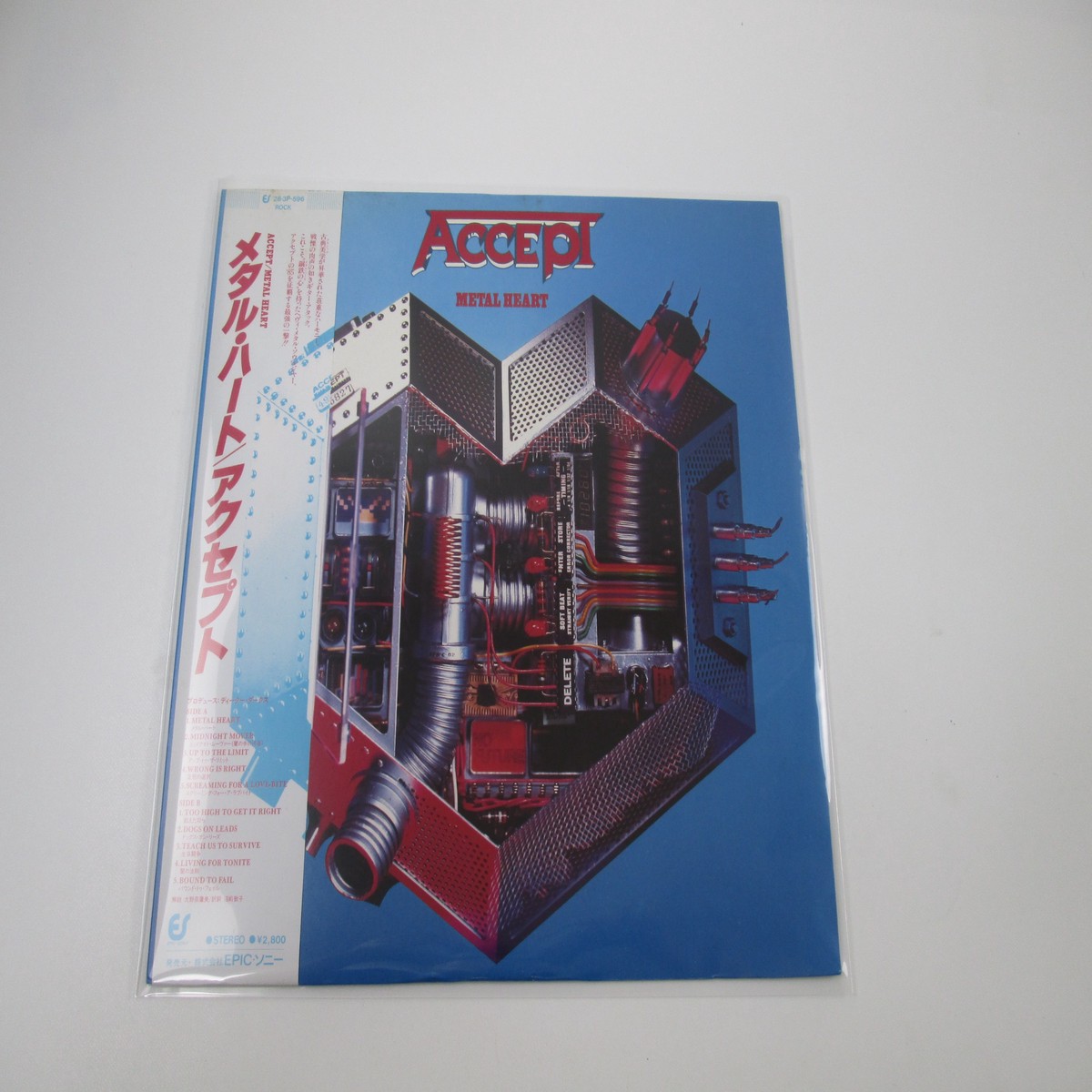 Accept Metal Heart Portrait 28 3P-596 with OBI Japan LP Vinyl