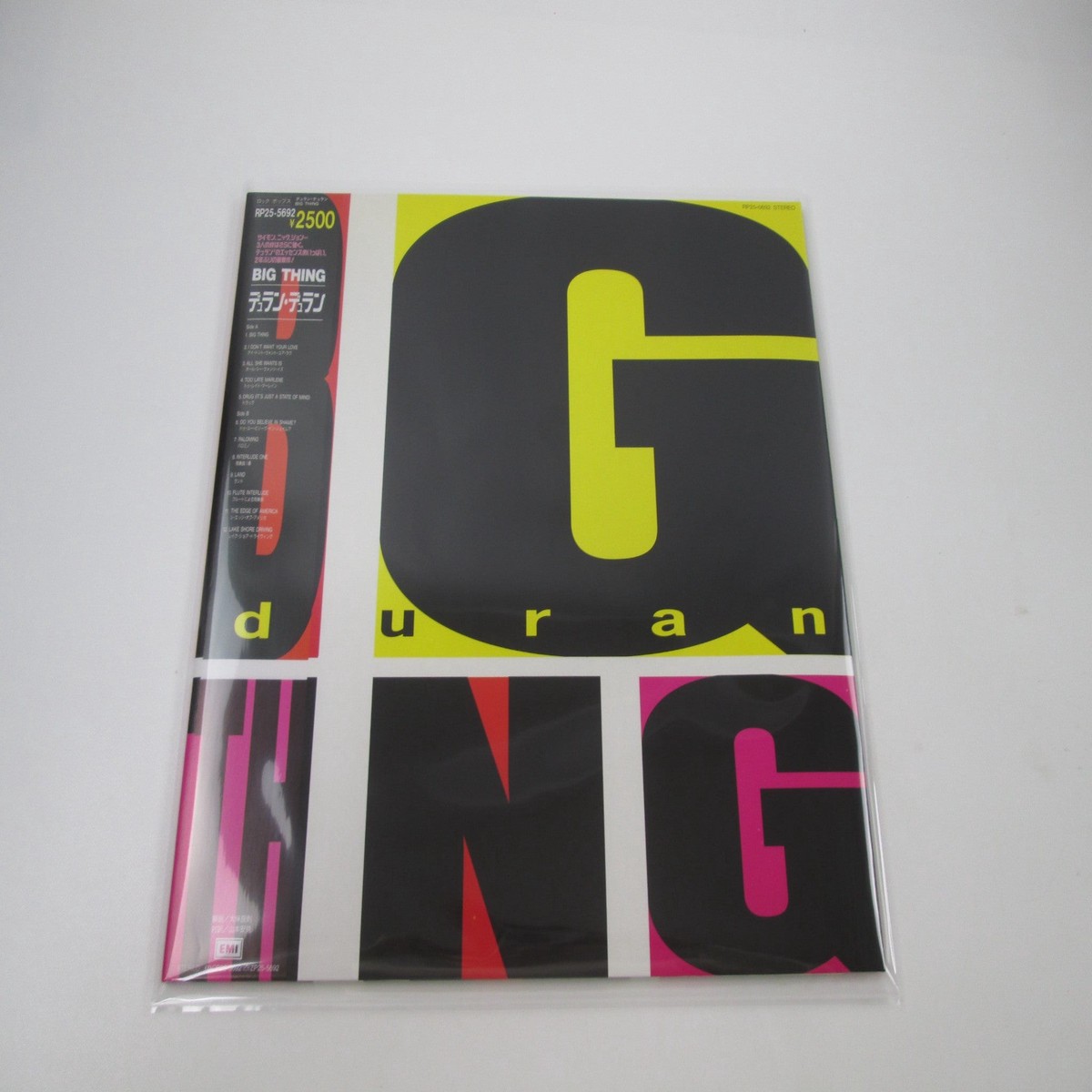DURAN DURAN BIG THING EMI RP25 5692 with OBI Japan LP Vinyl