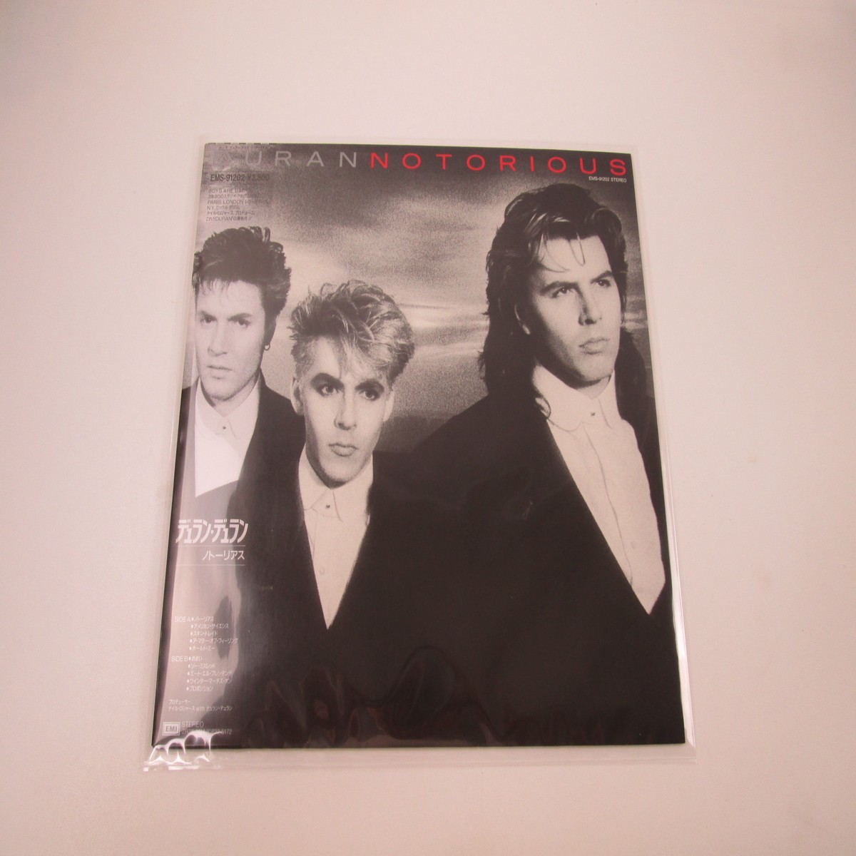 Duran Duran Notorious EMI EMS-91202 with OBI Poster Japan LP Vinyl