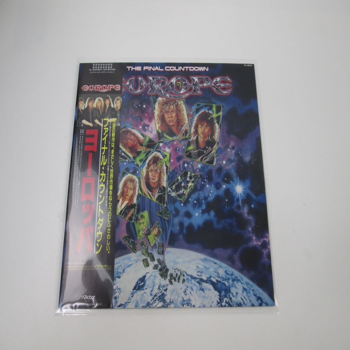 Europe The Final Countdown Victor VIL-28019 with OBI Japan LP Vinyl A