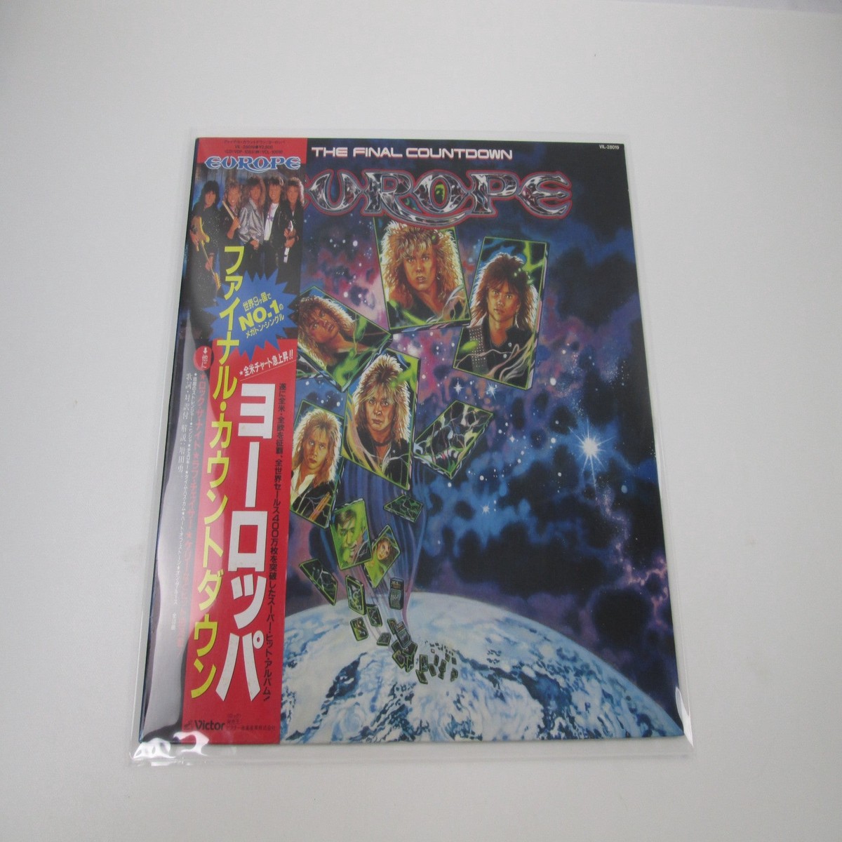 Europe The Final Countdown Victor VIL-28019 with OBI Japan LP Vinyl B