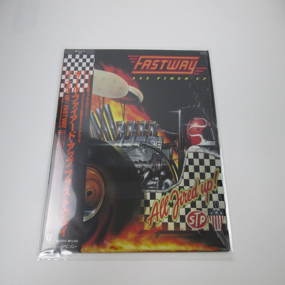 FASTWAY ALL FIRED UP EPIC 28 3P-549 with OBI Shrink Japan LP Vinyl