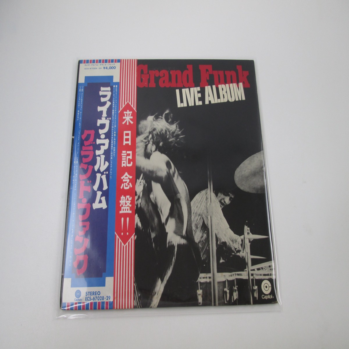 Grand Funk Live Album ECS-67028~29 with OBI Japan LP Vinyl