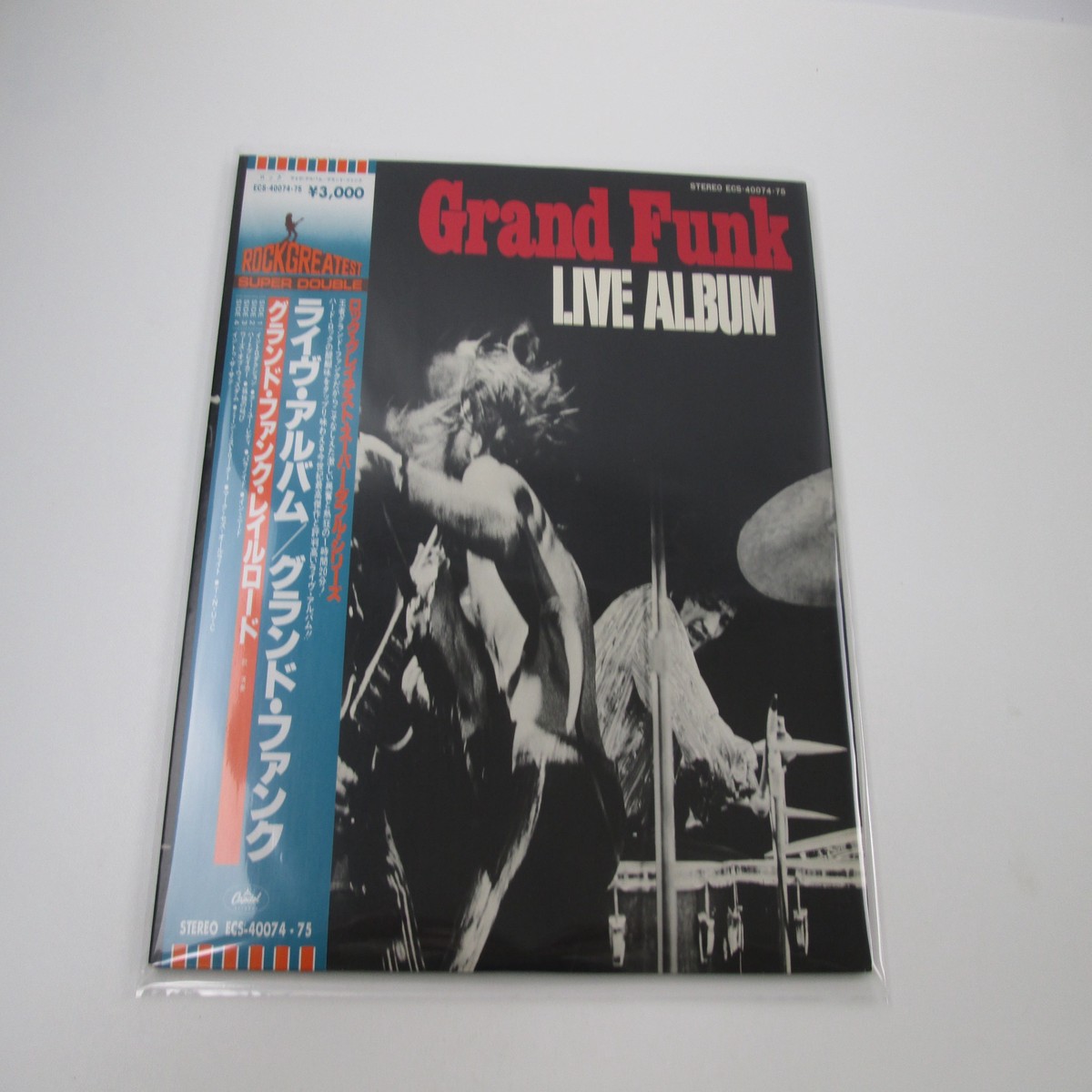 Grand Funk Live Album ECS-40074,5 with OBI Japan LP Vinyl