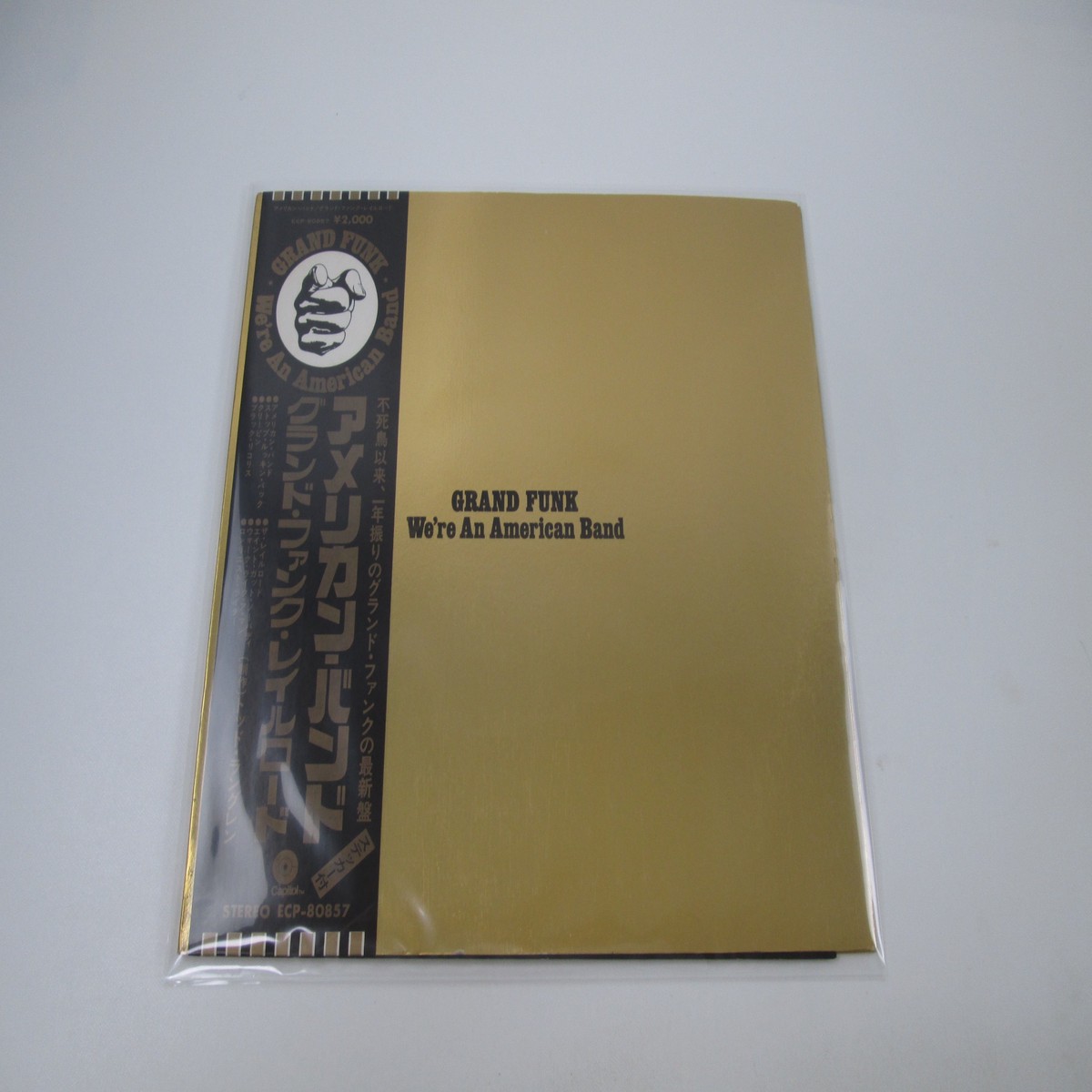 GRAND FUNK WE'RE AN AMERICAN BAND ECP-80857 with OBI Japan LP Vinyl