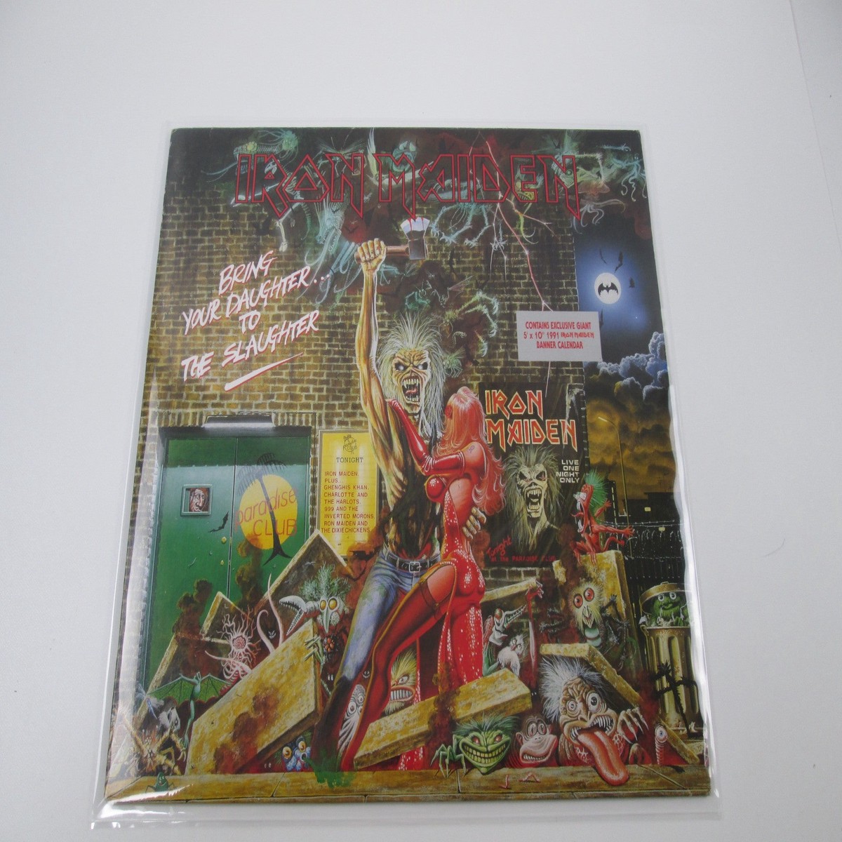 Iron Maiden Bring Your Daughter To The Slaughter 12 EMP 171 LP Vinyl Calender