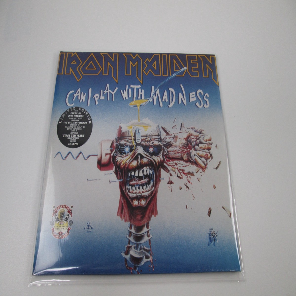 Iron Maiden Can I Play With Madness / Evil That Men Do LP Vinyl UK IRN9