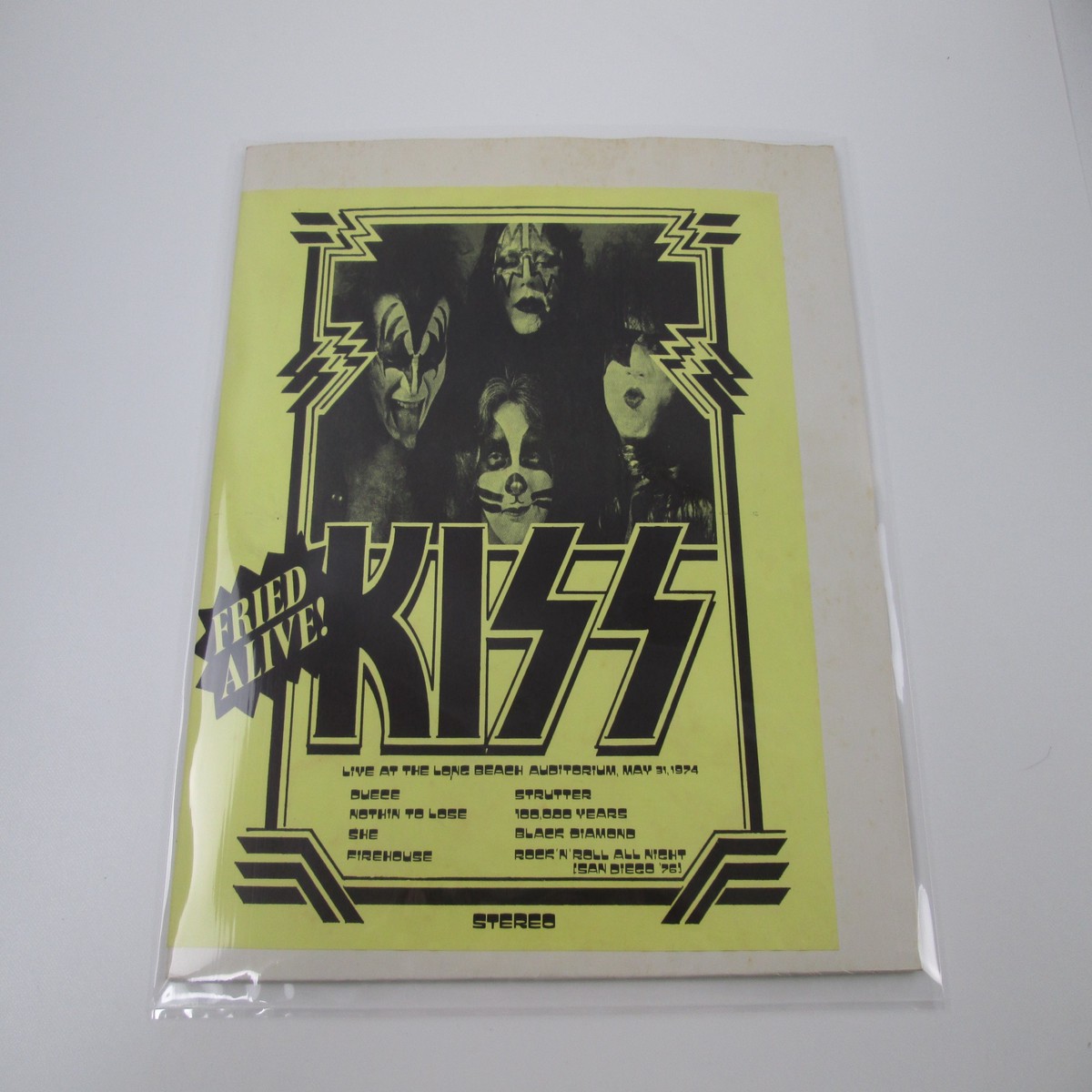 Kiss LIVE AT LONG BEACH 1974 LP Vinyl