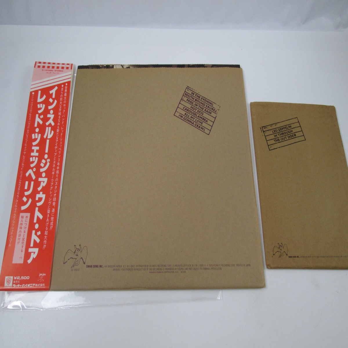 Led Zeppelin In Through The Out Door P-10726N with OBI Note book Japan LP Vinyl