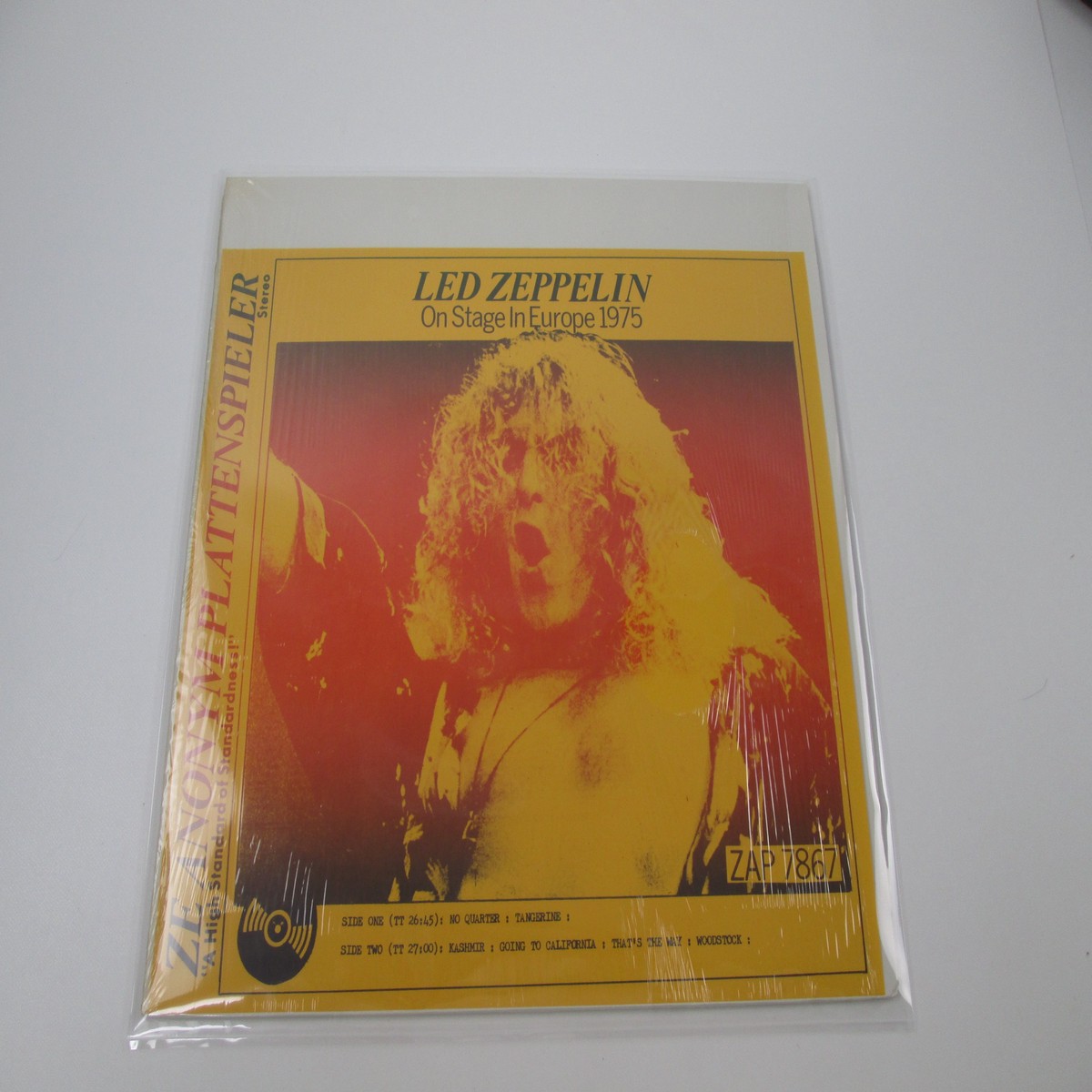 Led Zeppelin On Stage In Europe 1975 LP Vinyl