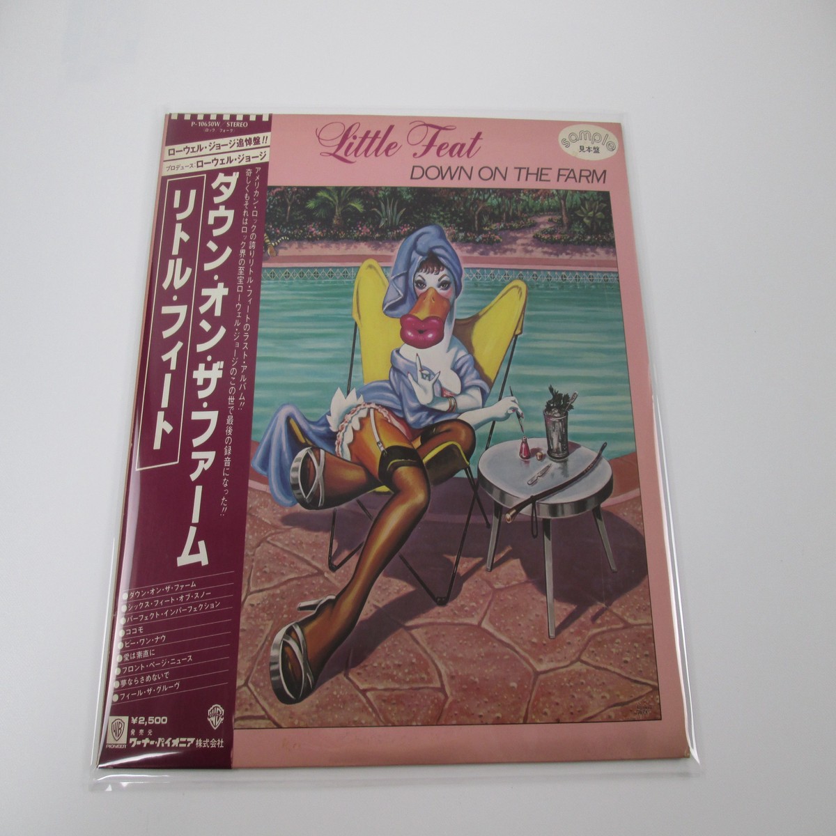 Little Feat Down On The Farm Promo P-10650W with OBI Japan LP Vinyl
