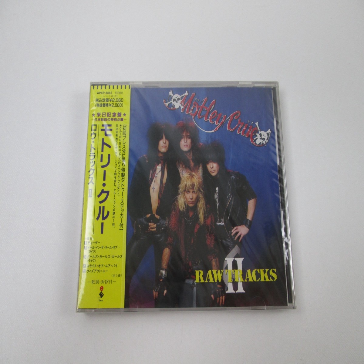 Mtley Cre Raw Tracks II Promo Sealed WPCP-3462 Music CD Japan Ver with OBI