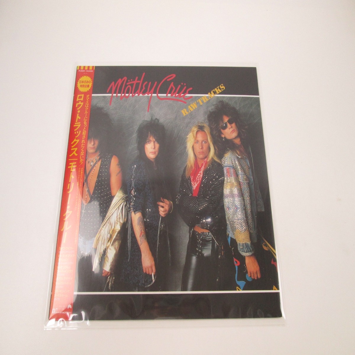 Mtley Cre Raw Tracks P-6261 with OBI Japan LP Vinyl