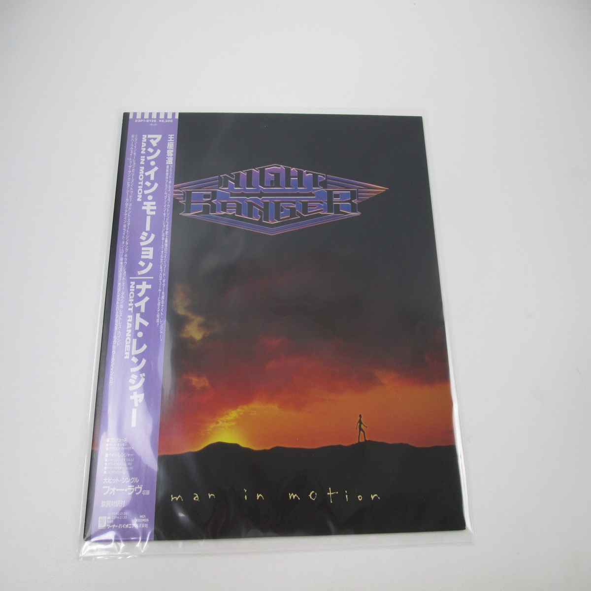 NIGHT RANGER MAN IN MOTION Promo 23P1-2139 with OBI Japan LP Vinyl