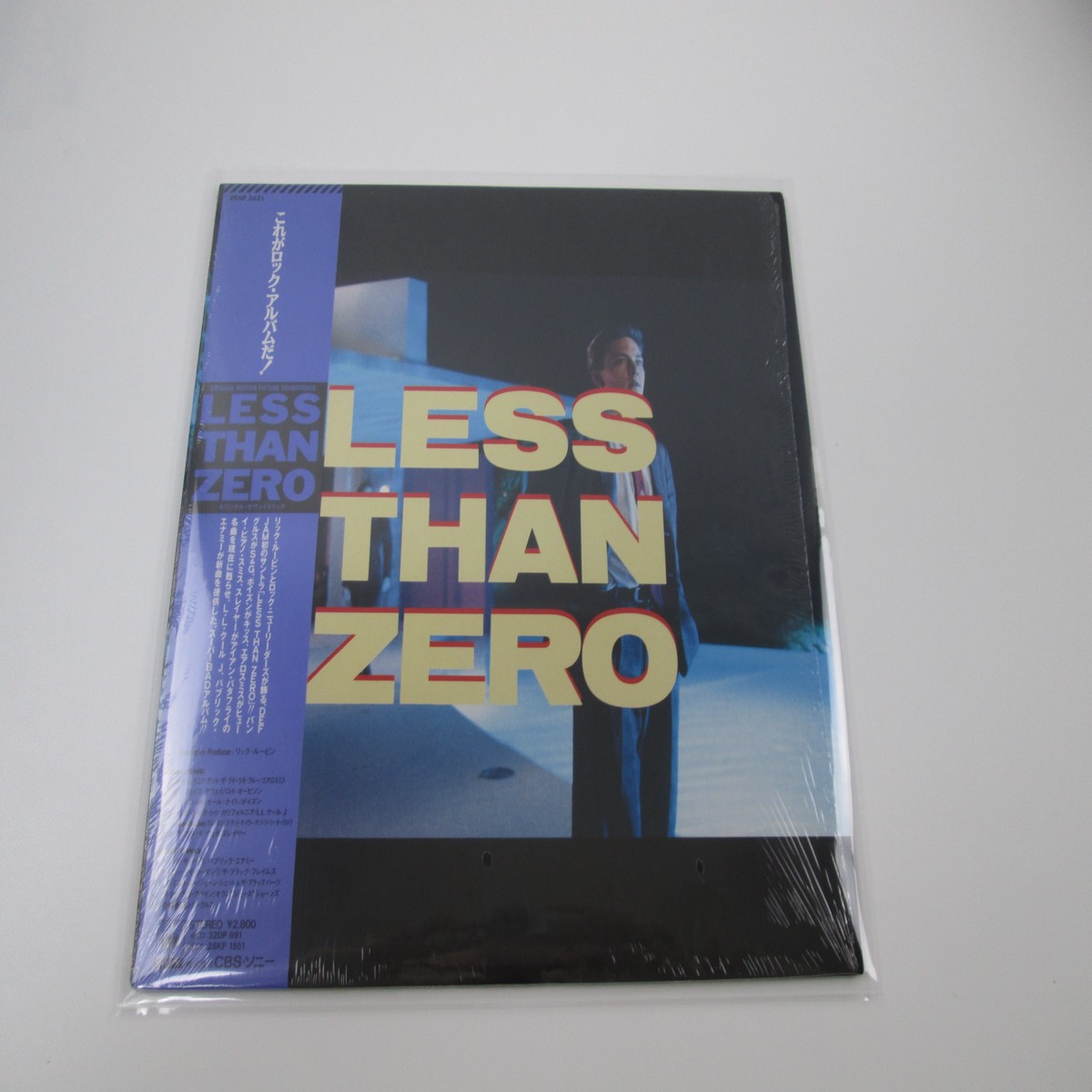 OST(RICK RUBIN) LESS THAN ZERO DEF JAM 28AP 3421 with OBI Japan VINYL LP