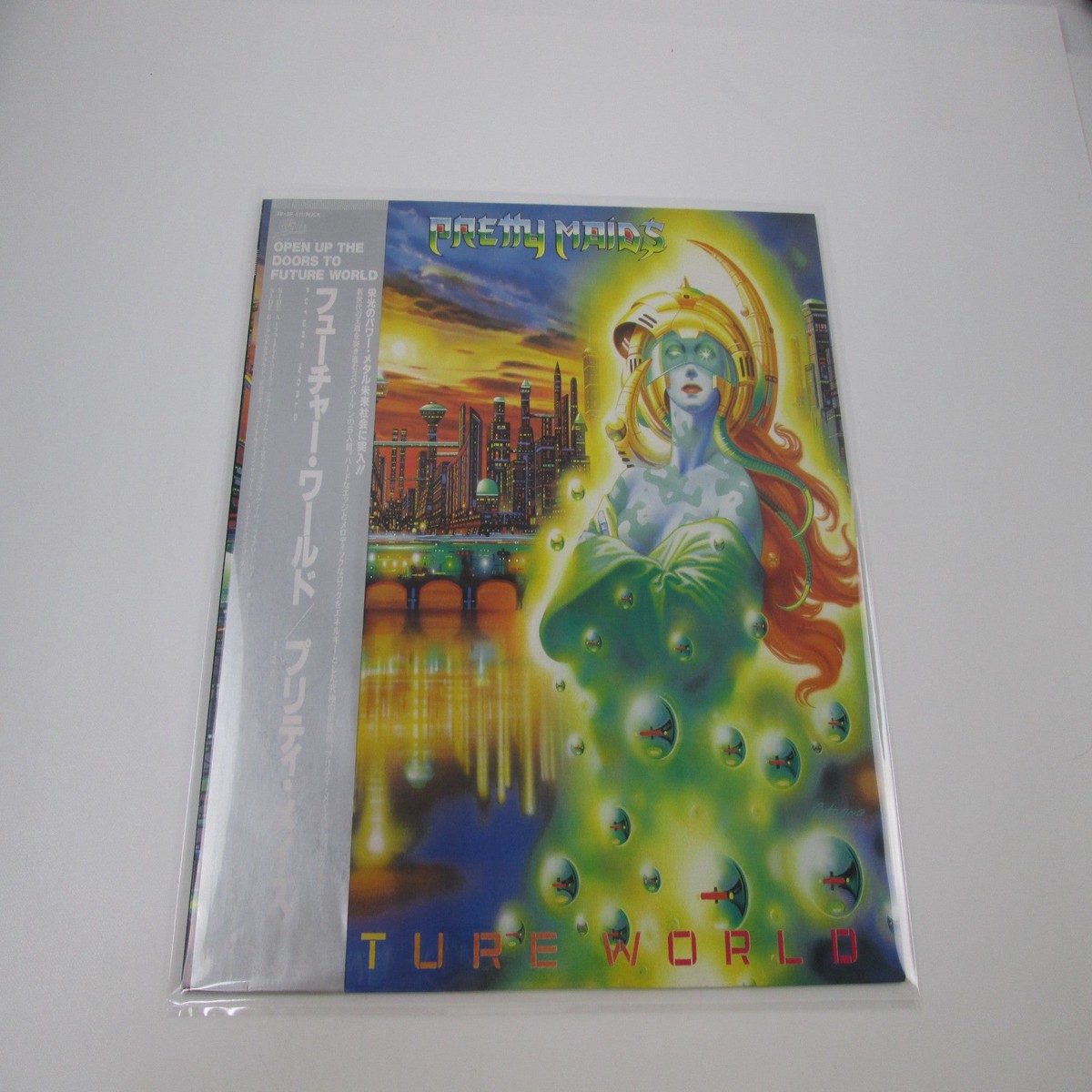 PRETTY MAIDS FUTURE WORLD EPIC 28 3P-811 with OBI Japan LP Vinyl