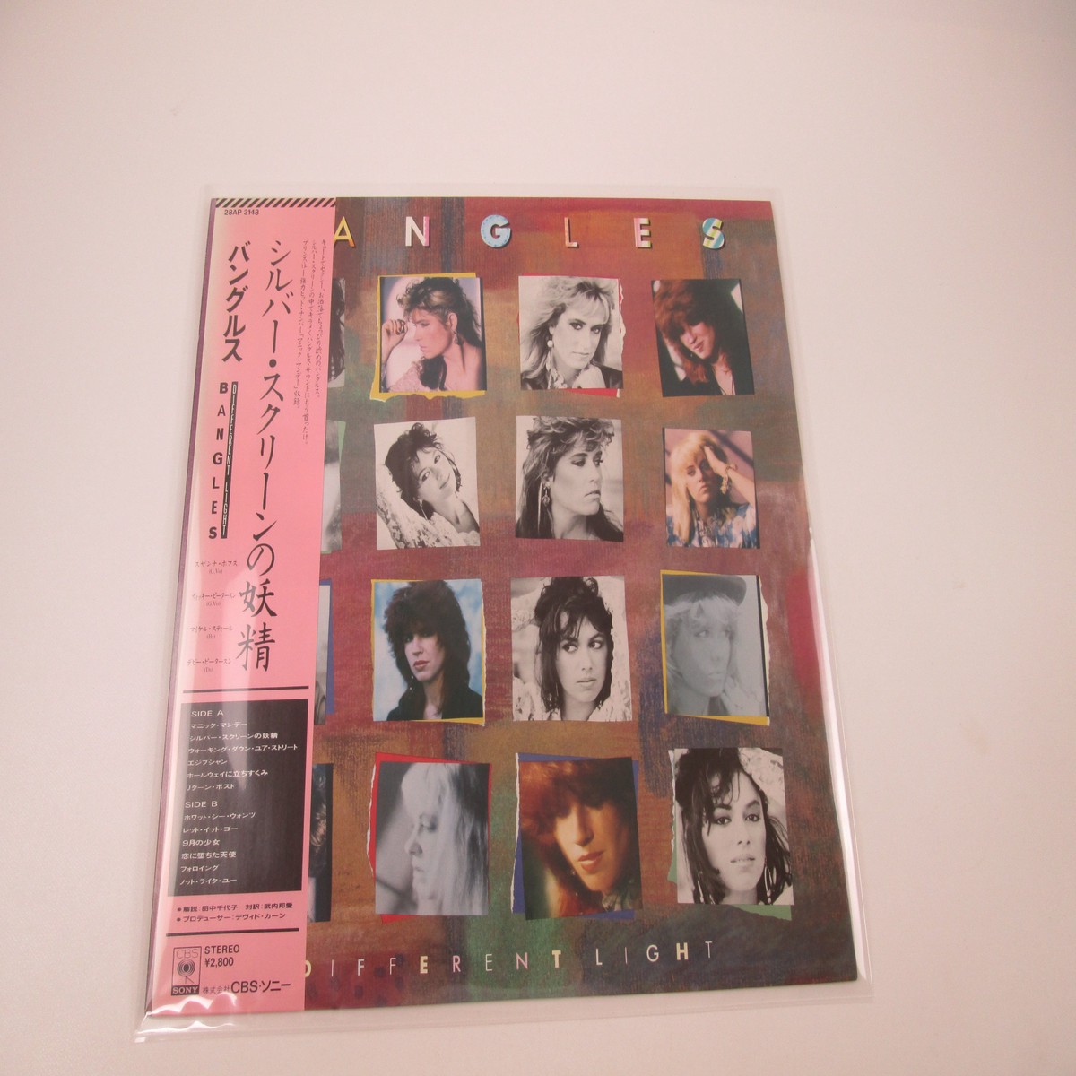BANGLES DIFFERENT LIGHT CBS/SONY 28AP 3148 with OBI Japan LP Vinyl B