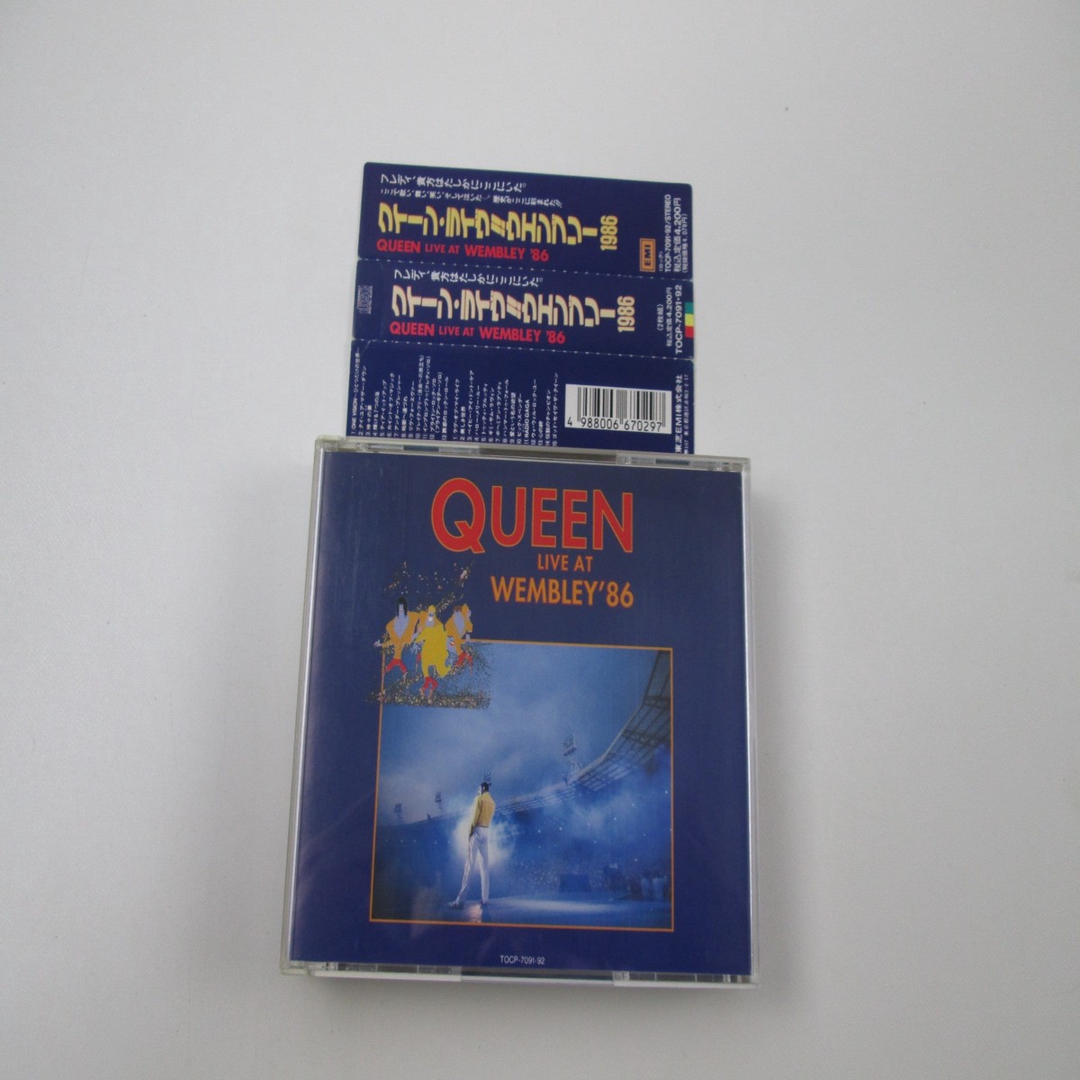Queen Live At Wembley '86 TOCP-7091,2 Music CD Japan Ver with OBI
