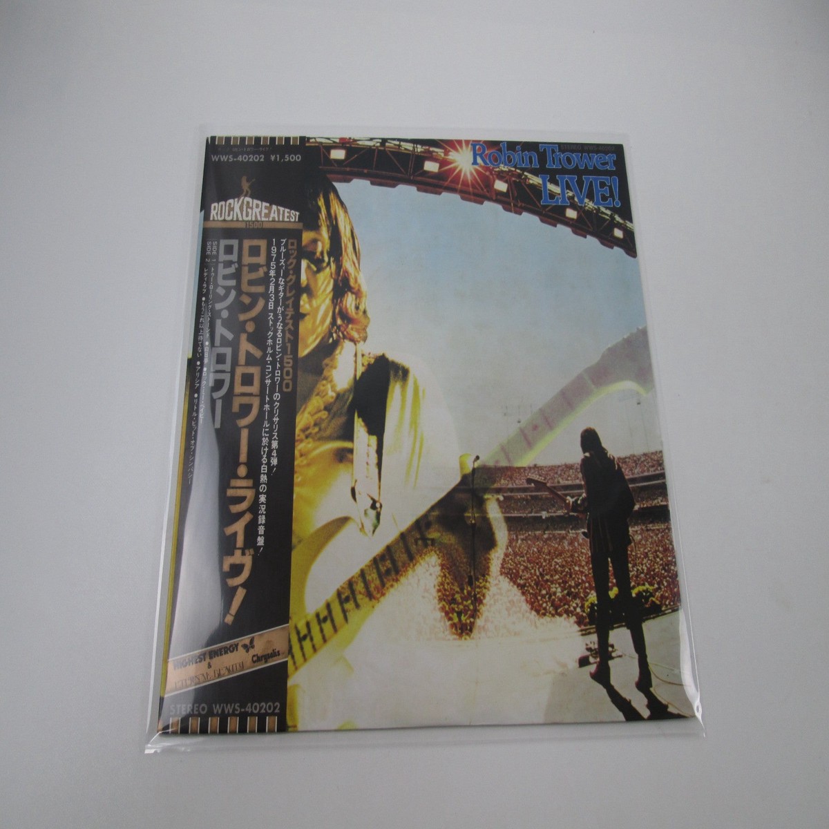 Robin Trower Live! WWS-40202 with OBI Japan LP Vinyl