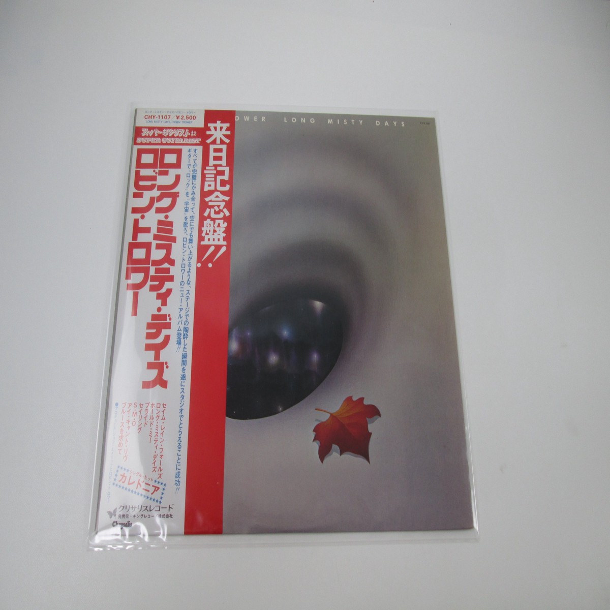 Robin Trower Long Misty Days Chrysalis CHY 1107 with OBI Japan LP Vinyl