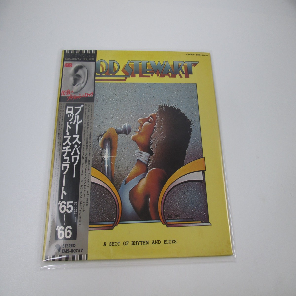 Rod Stewart A Shot Of Rhythm And Blues Promo EMS-80757 with OBI Japan LP Vinyl