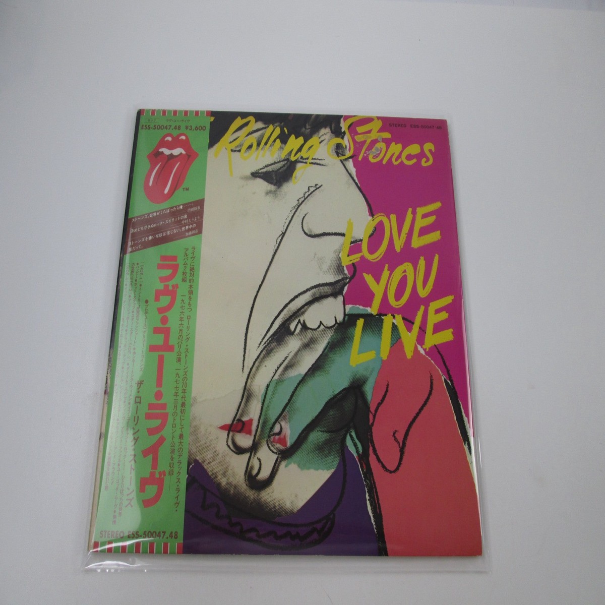 ROLLING STONES LOVE YOU LIVE ROLLING STONES ESS-50047,8 with OBI Japan LP Vinyl