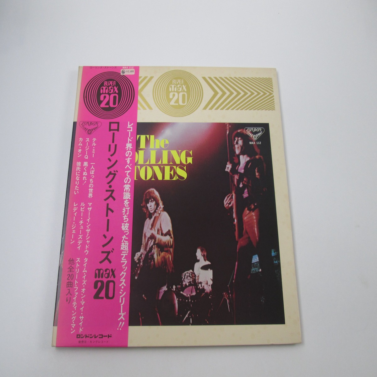 ROLLING STONES MAX 20 MAX 112 with OBI Japan LP Vinyl