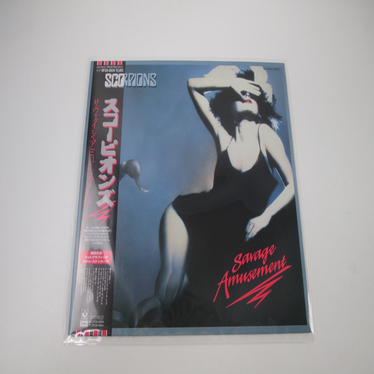 Scorpions Savage Amusement RP28-5604 with OBI Sticker Japan LP Vinyl