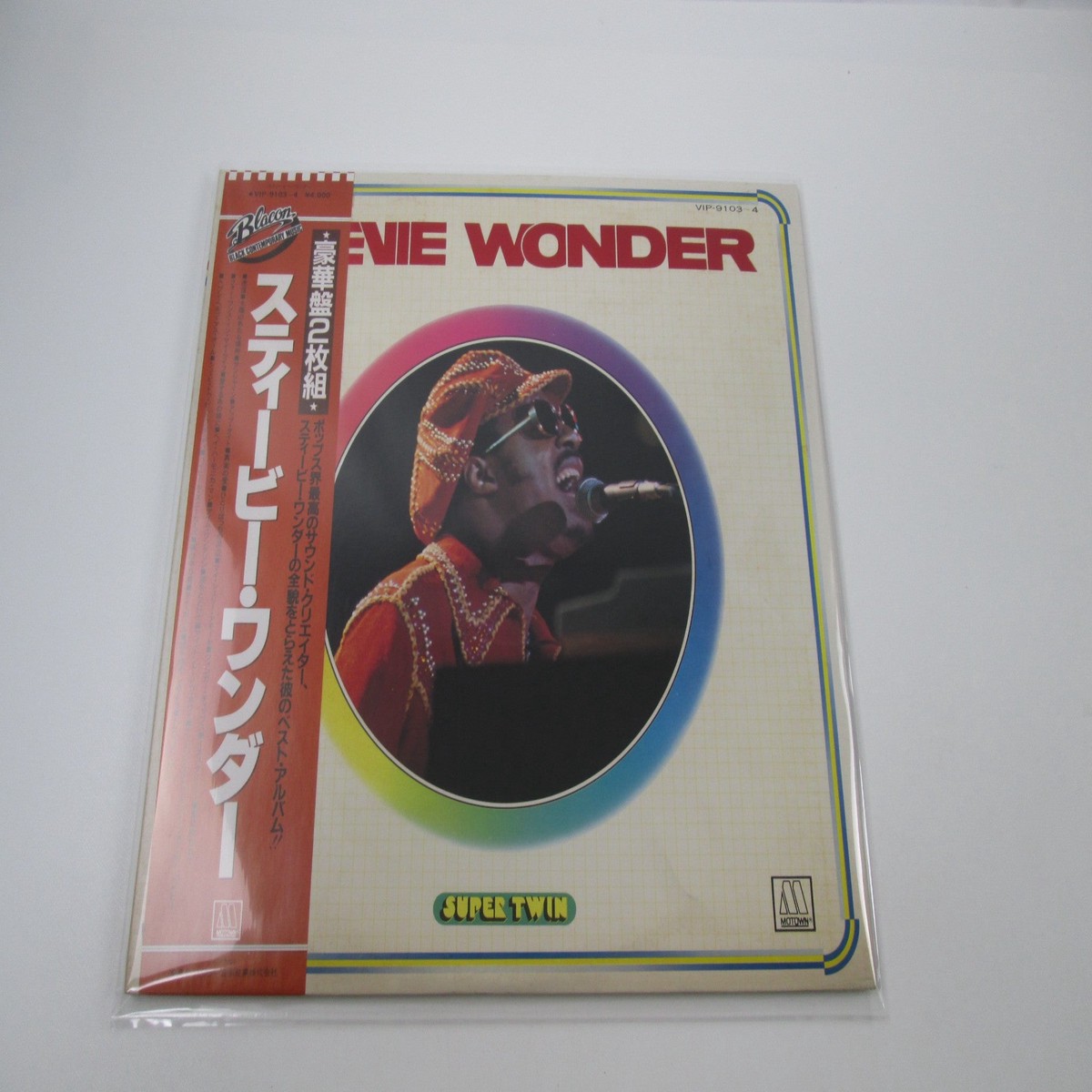 Stevie Wonder Super Twin VIP-9103,4 with OBI Japan LP Vinyl