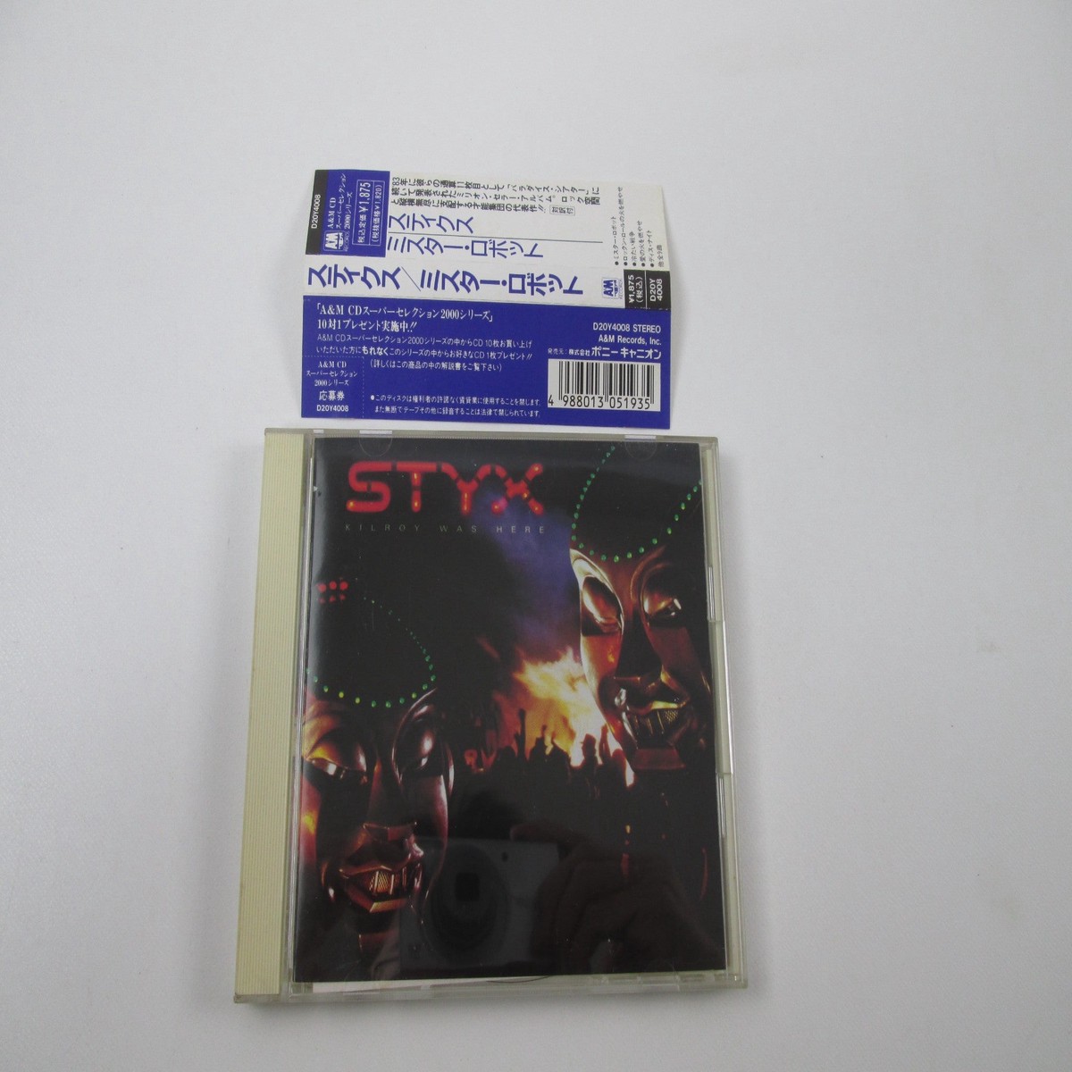 Styx Kilroy Was Here D20Y 4008 Music CD Japan Ver with OBI