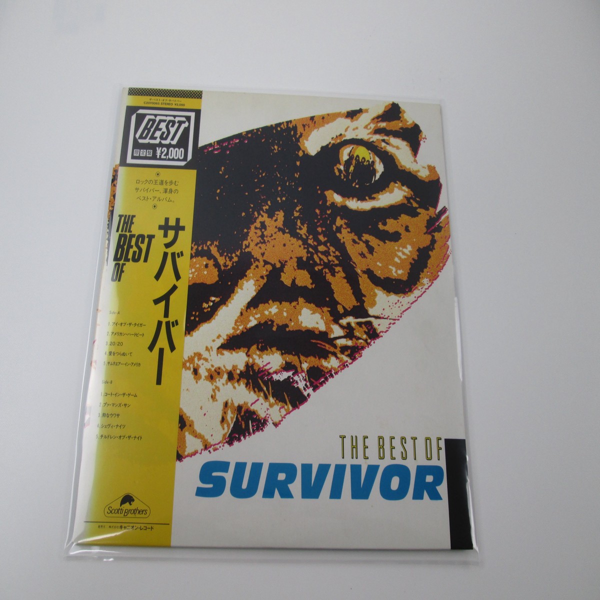 SURVIVOR BEST OF SCOTTI BROTHERS C20Y0065 with OBI Japan LP Vinyl