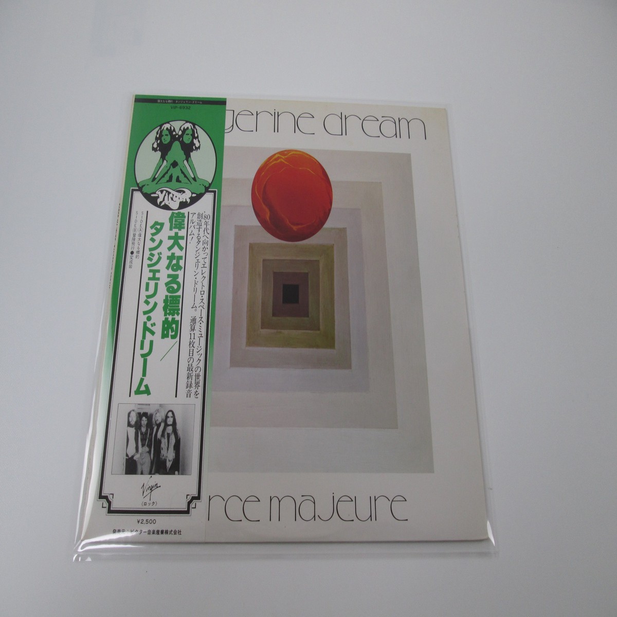 TANGERINE DREAM FORCE MAJEURE VIRGIN VIP-6932 with OBI Japan VINYL LP