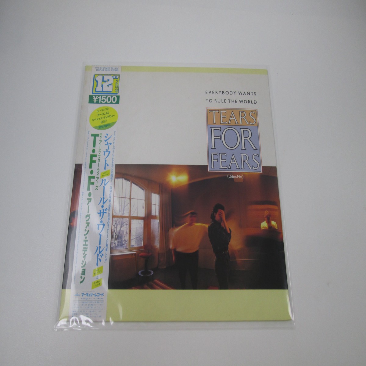 TEARS FOR FEARS EVERYBODY WANTS TO RULE WORLD 15PP-49 with OBI Japan LP Vinyl