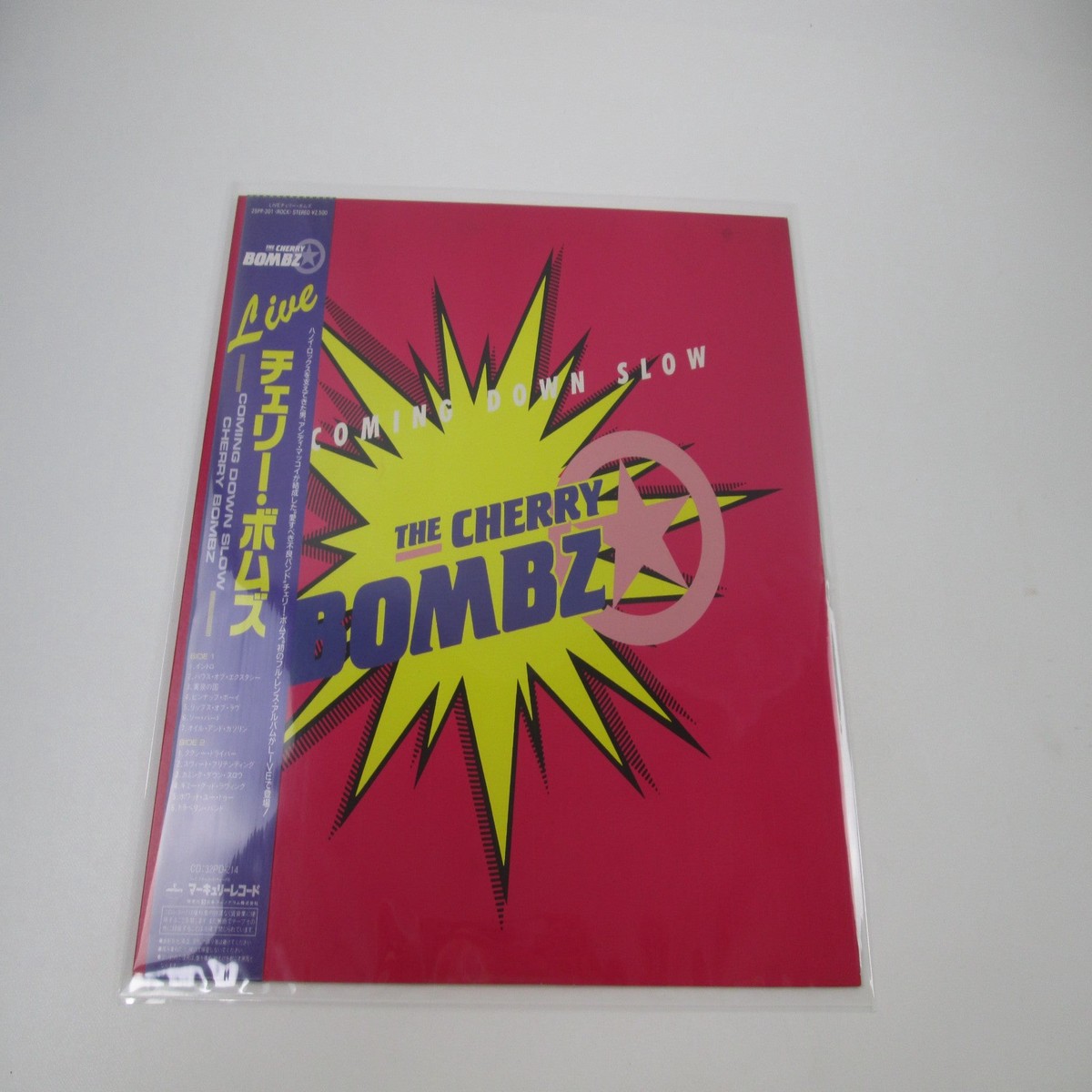 The Cherry Bombz Coming Down Slow Mercury 25PP-201 with OBI Japan LP Vinyl