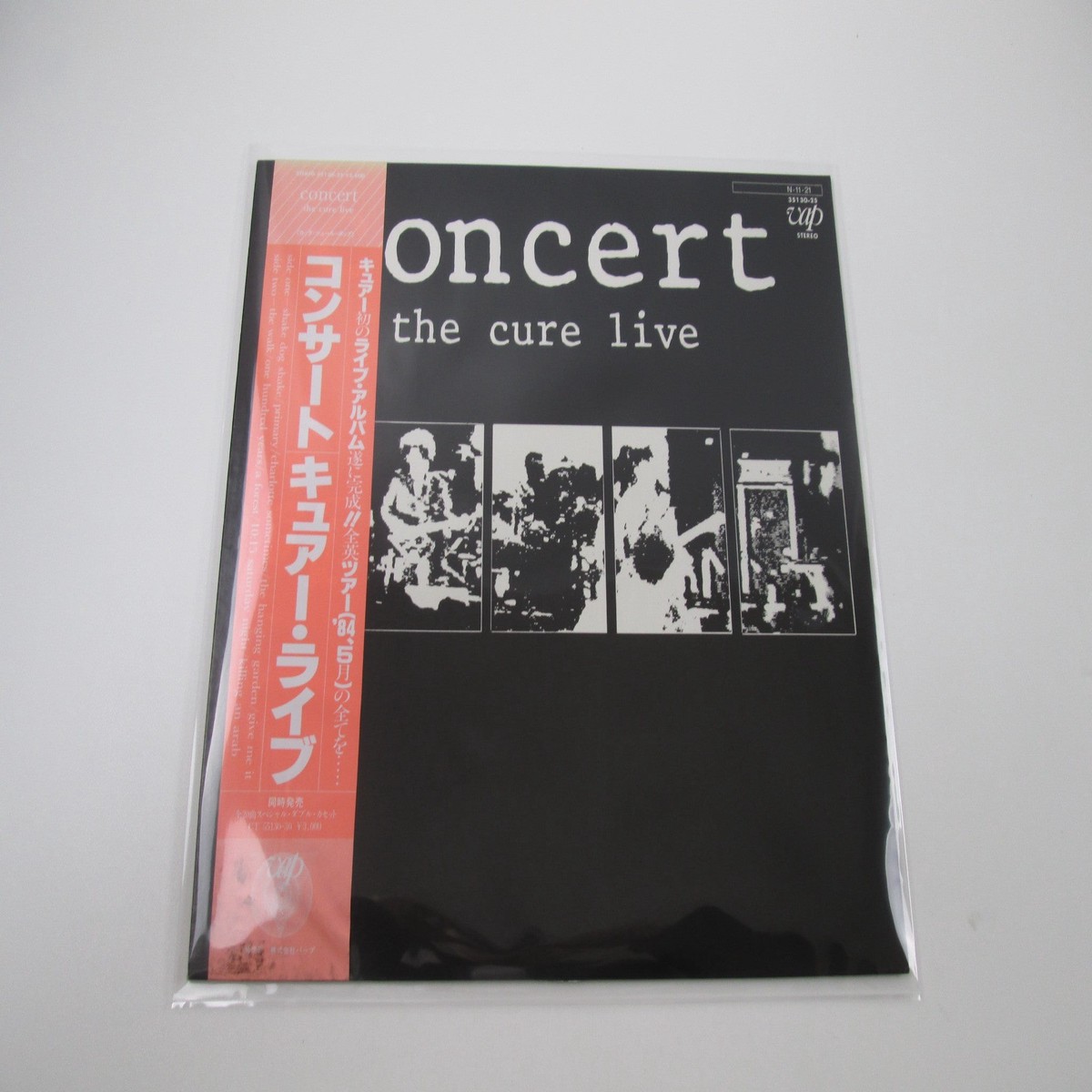 The Cure Concert - The Cure Live 35130-25 with OBI Japan LP Vinyl
