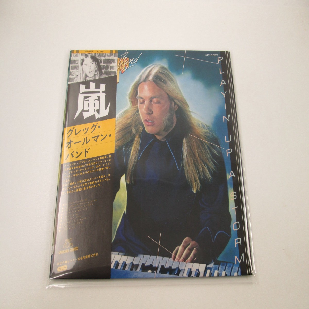 The Gregg Allman Band Playin' Up A Storm VIP-6397 with OBI Poster Japan LP Vinyl
