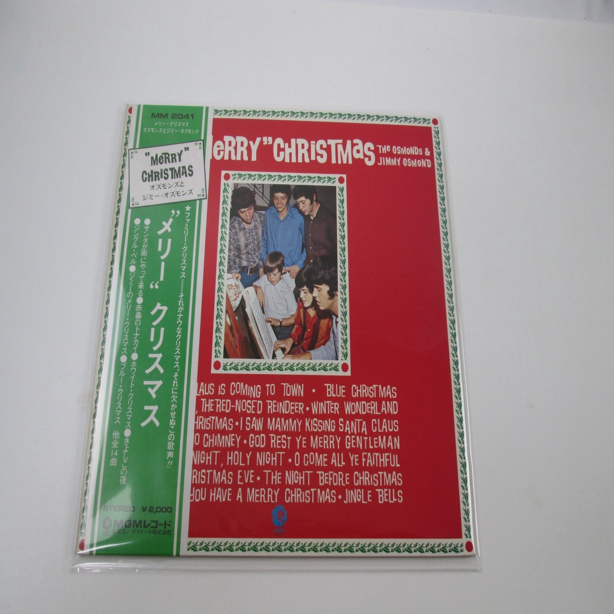 The Osmonds & Jimmy Osmond "Merry" Christmas MM 2041 with OBI Japan LP Vinyl