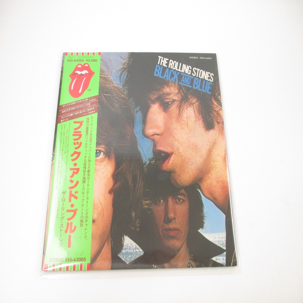 The Rolling Stones Black And Blue ESS-63005 with OBI Japan LP Vinyl