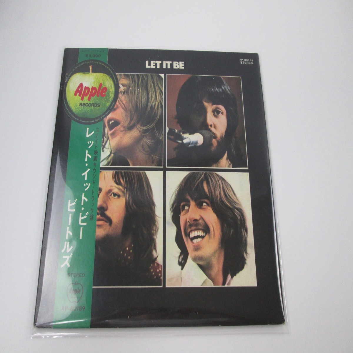 BEATLES LET IT BE APPLE AP-80189 with OBI Japan LP Red Vinyl