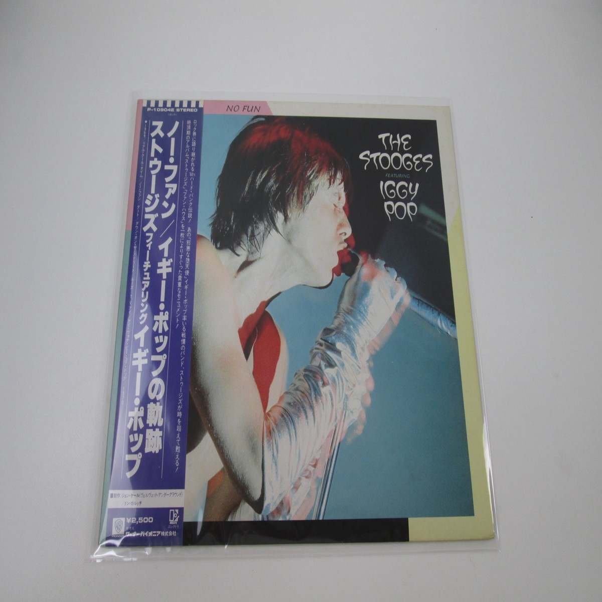 The Stooges Featuring Iggy Pop No Fun Promo P-10904E with OBI Japan LP Vinyl
