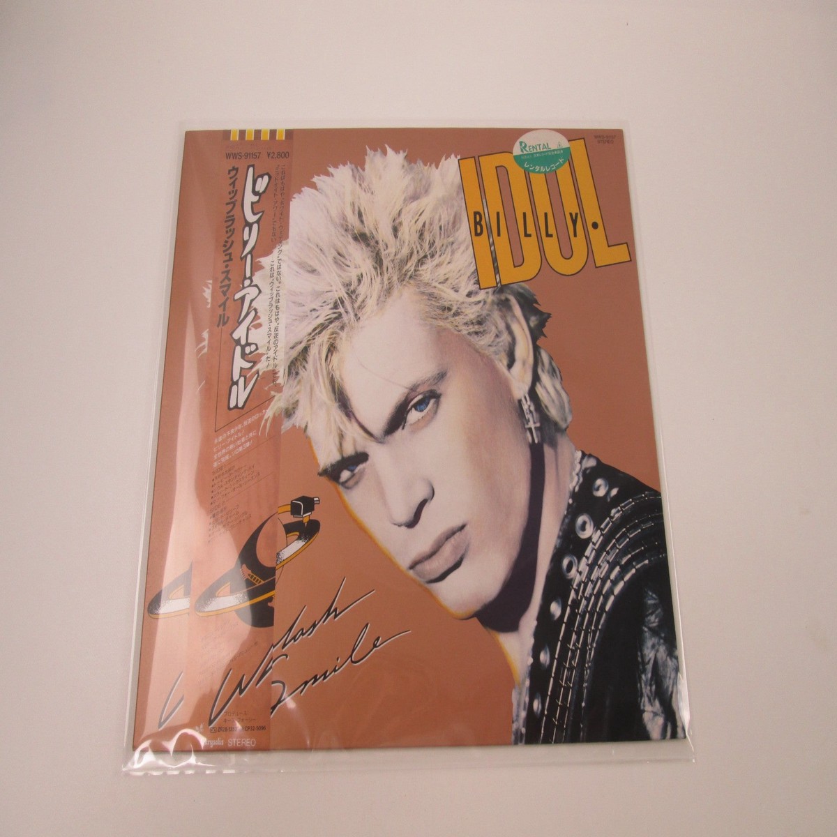 BILLY IDOL WHIPLASH SMILE CHRYSALIS WWS-91157 with OBI Japan LP Vinyl