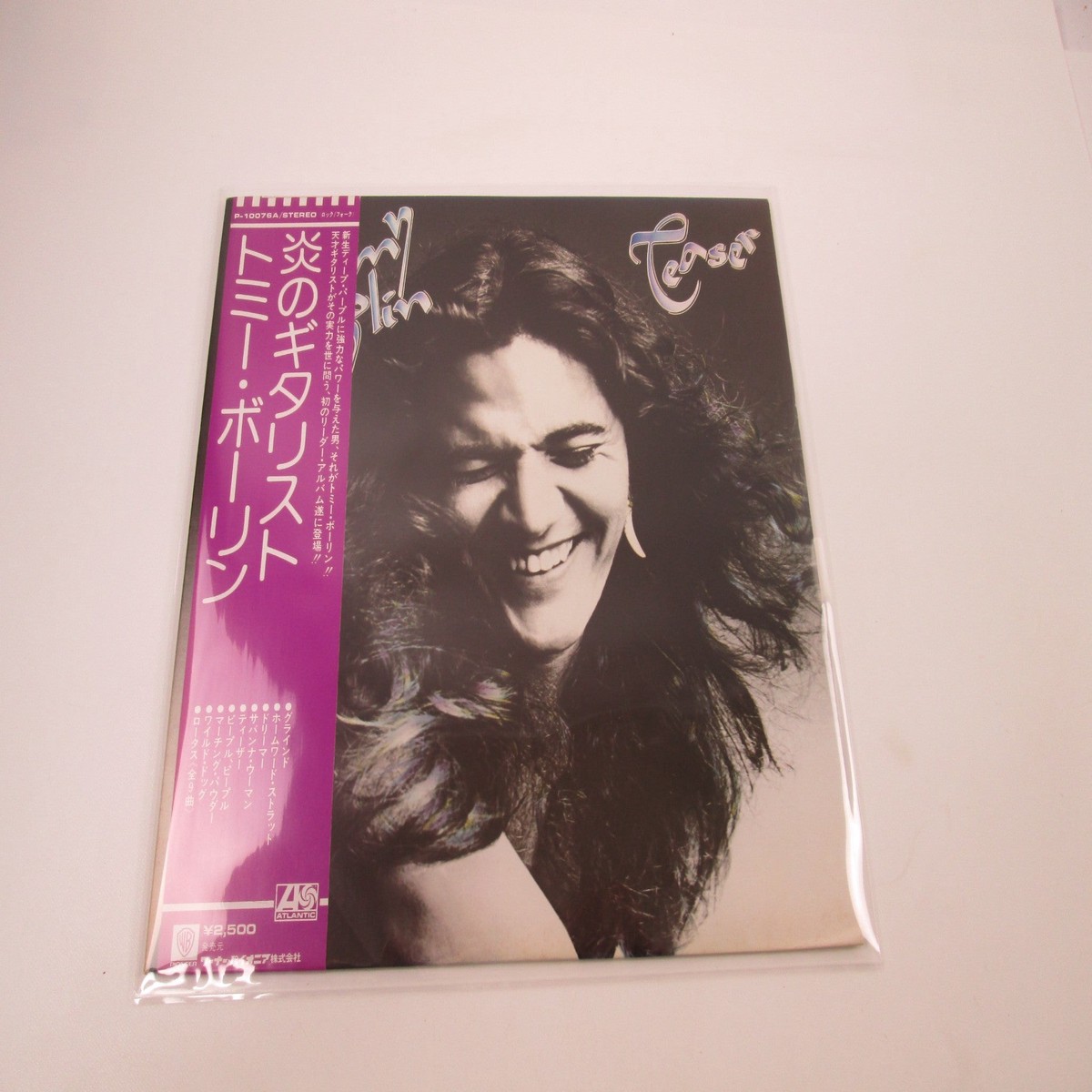 TOMMY BOLIN TEASER ATLANTIC P-10076A with OBI Japan LP Vinyl