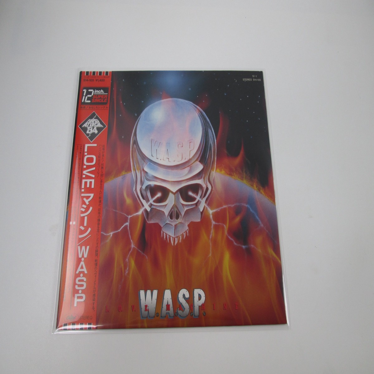 W.A.S.P. L.O.V.E. Machine Capitol S14-105 with OBI Japan LP Vinyl