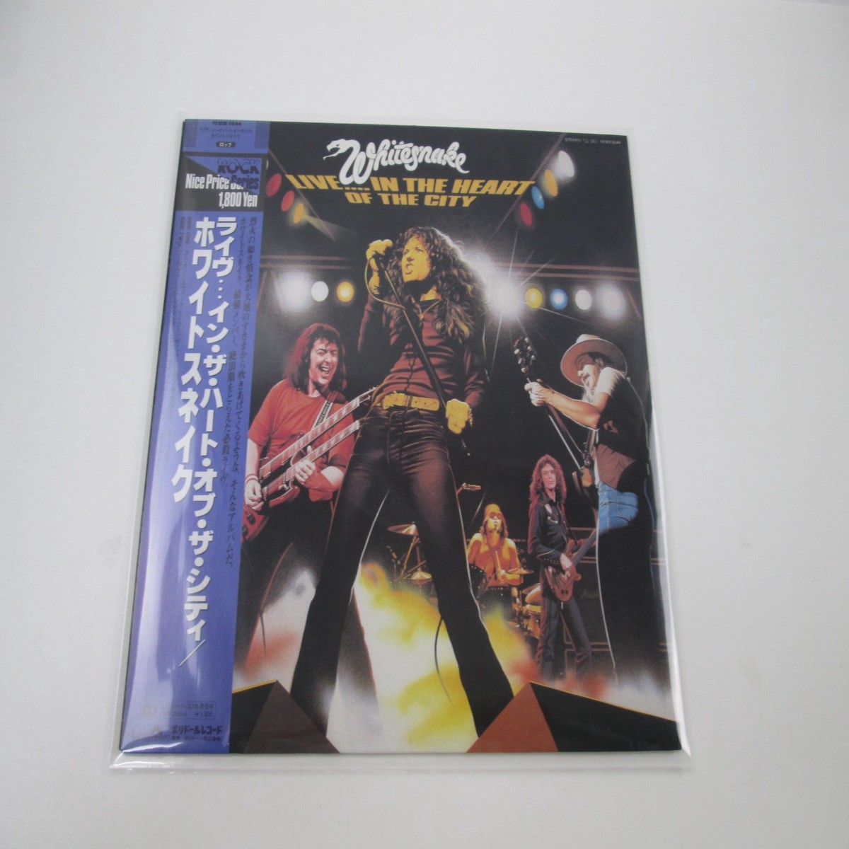 Whitesnake Live... In The Heart Of The City 18MM 0644 with OBI Japan LP Vinyl