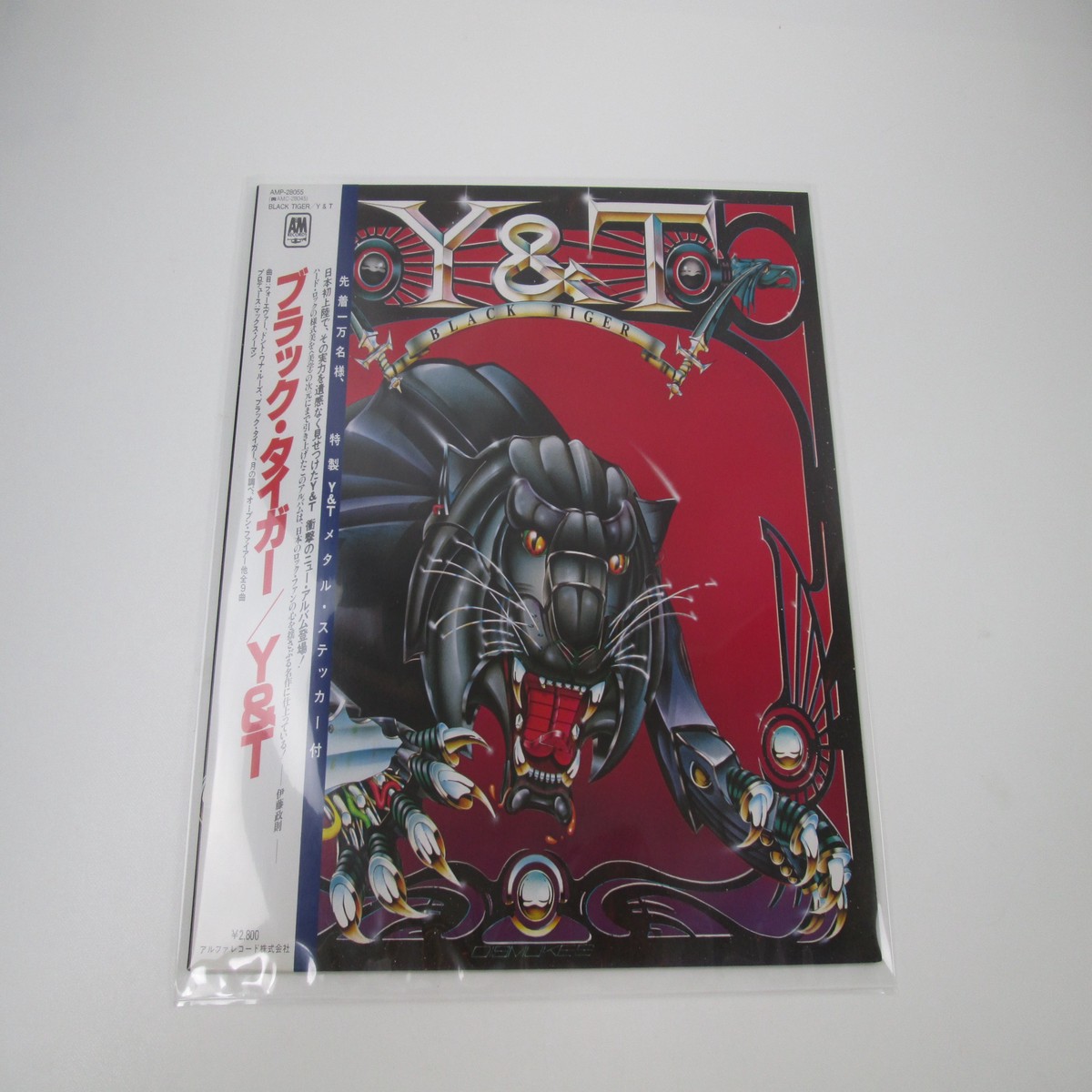 Y&T BLACK TIGER 1st Press A&M AMP-28055 with OBI Japan LP Vinyl