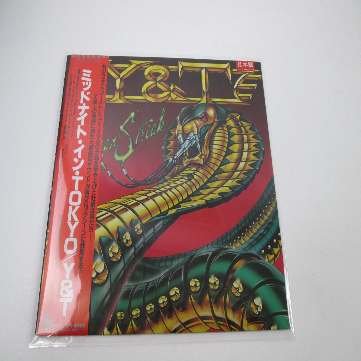 Y&T MEAN STREAK A&M AMP-28080 Promo with OBI Japan LP Vinyl